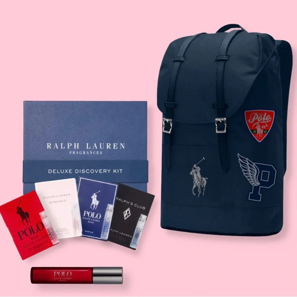 👕 Polo Ralph Lauren Backpack and Fragrance Set - Picture 1 of 3
